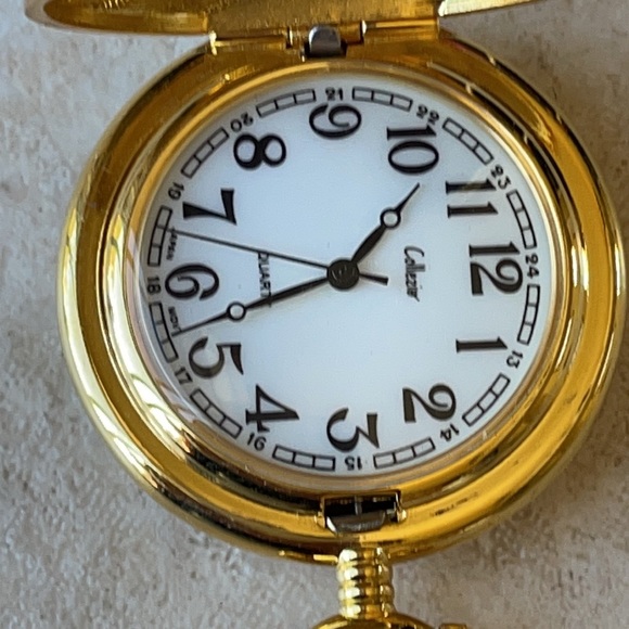 Collezio mini pocket Watch battery gold tone - Picture 2 of 5